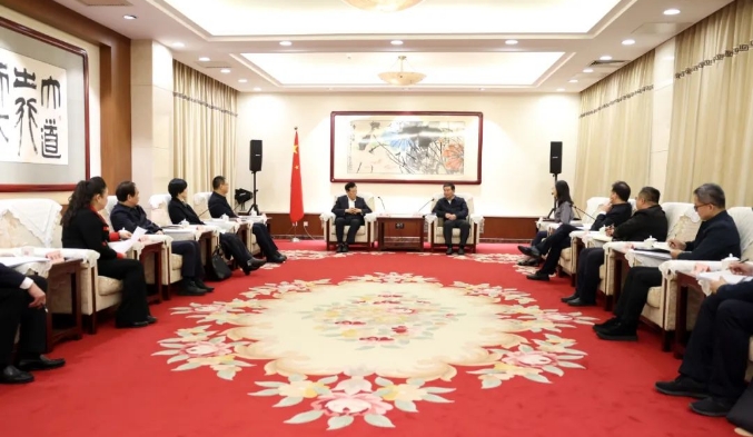 何報翔會見中國電力企業聯合會、中共湖南省岳陽市委一行