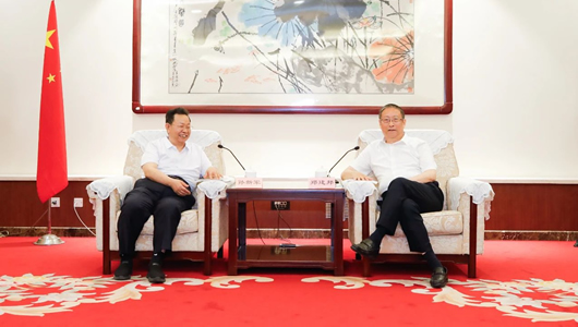 鄭建邦會見中共北京市東城區委書記一行